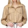 Michael Kors Women's Cotton Cropped Bomber Jacket