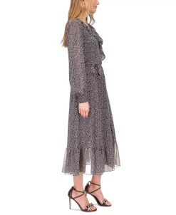 Michael Kors Women's Micro Giraffe-Print Midi Dress -Anne Klein Sales Store 23556193 fpx