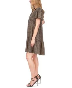Michael Kors Women's Giraffe-Print Tiered Dress 7 Michael Kors Women's Giraffe-Print Tiered Dress -Anne Klein Sales Store 23556207 fpx
