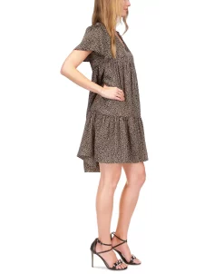 Michael Kors Women's Giraffe-Print Tiered Dress 8 Michael Kors Women's Giraffe-Print Tiered Dress -Anne Klein Sales Store 23556208 fpx