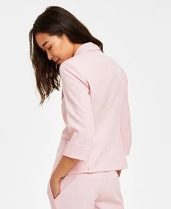 Kasper Women's Single-Button Notched Collar Rolled Sleeve Blazer -Anne Klein Sales Store 23560303 fpx