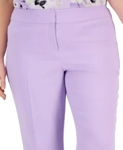 Kasper Plus Size Stretch Crepe Mid-Rise Ankle Pants -Anne Klein Sales Store 23561005 fpx