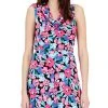 Kasper Women's Floral-Print Sleeveless Cowlneck Top