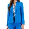Kasper Crepe One-Button Blazer