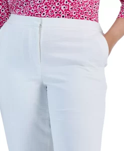 Kasper Plus Size Elastic-Back Slit-Hem Ankle Pants 8 Kasper Plus Size Elastic-Back Slit-Hem Ankle Pants -Anne Klein Sales Store 23566839 fpx