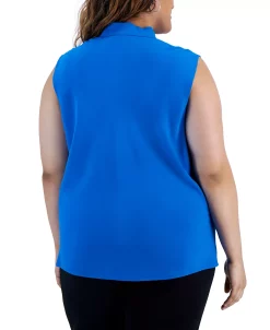 Kasper Plus Size Bow Top -Anne Klein Sales Store 23567032 fpx