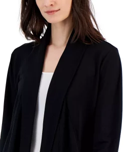 ID Ideology Women's Butter French Terry Cardigan, Created For Macy's -Anne Klein Sales Store 23567476 fpx