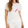 Tommy Hilfiger Women's Signature Heart-Graphic T-Shirt