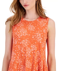 Style & Co Women's Floral-Print Sleeveless Flip Flop Dress, Created For Macy's 8 Style & Co Women's Floral-Print Sleeveless Flip Flop Dress, Created For Macy's -Anne Klein Sales Store 23568063 fpx