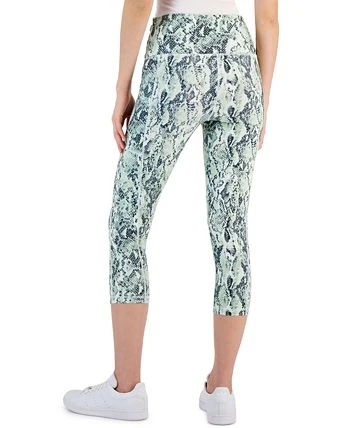 ID Ideology Women's Snake-Print Cropped High-Rise Leggings, Created For Macy's 2 ID Ideology Women's Snake-Print Cropped High-Rise Leggings, Created For Macy's - Image 2
