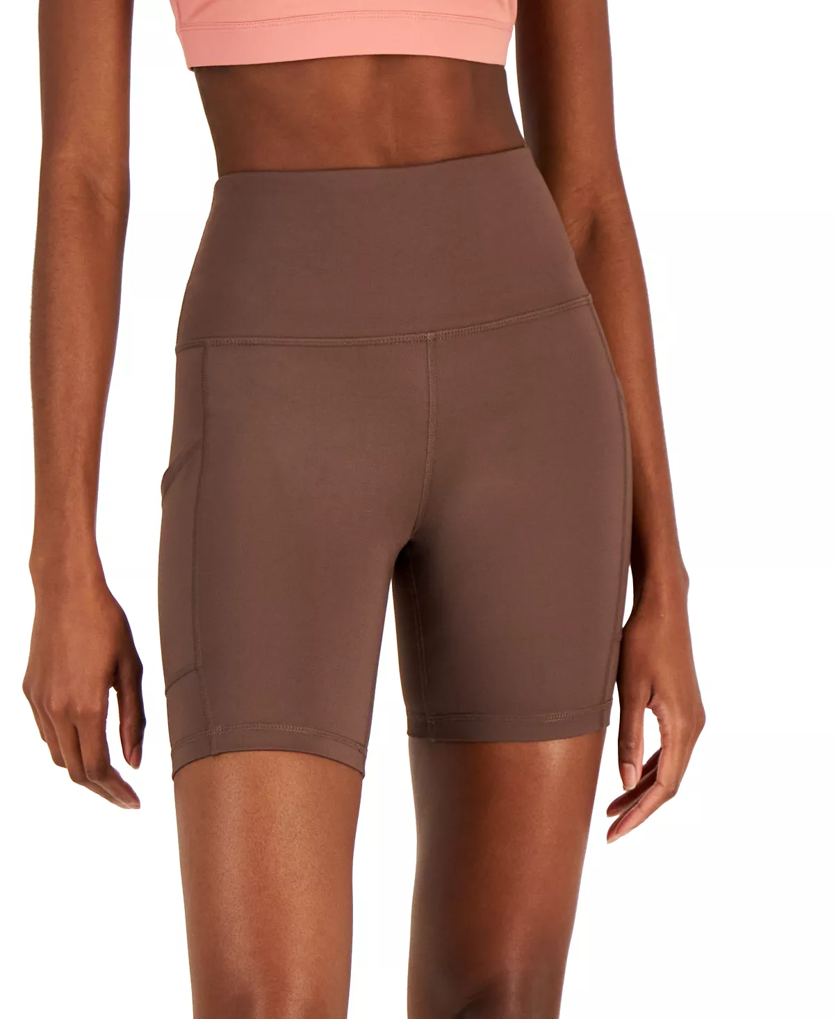ID Ideology Women's Compression 7 Bike Shorts, Created For Macy's 4 ID Ideology Women's Compression 7 Bike Shorts, Created For Macy's - Image 4