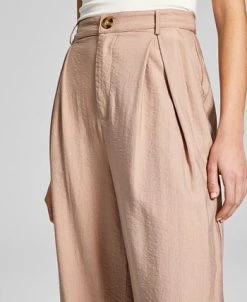 And Now This Women's High-Rise Wide-Leg Textured Trouser Pants 17 And Now This Women's High-Rise Wide-Leg Textured Trouser Pants -Anne Klein Sales Store 23568435 fpx