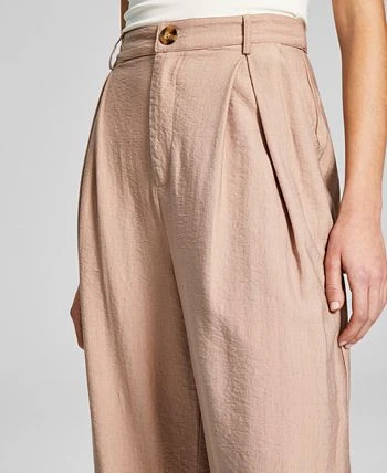 And Now This Women's High-Rise Wide-Leg Textured Trouser Pants 8 And Now This Women's High-Rise Wide-Leg Textured Trouser Pants - Image 8