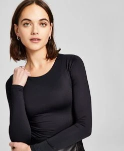 And Now This Women's Double-Layered Crewneck Bodysuit 8 And Now This Women's Double-Layered Crewneck Bodysuit -Anne Klein Sales Store 23568441 fpx