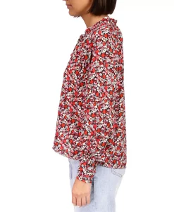 Sanctuary Women's Flower Power Long-Sleeve Tie-Neck Top -Anne Klein Sales Store 23586476 fpx