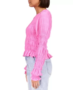 Sanctuary Women's Stay Together Long-Sleeve Crinkled Top -Anne Klein Sales Store 23586644 fpx