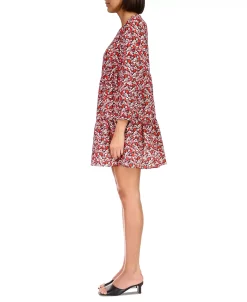 Sanctuary Women's Floral-Print Long-Sleeve Tiered Dress -Anne Klein Sales Store 23587293 fpx