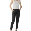 Sanctuary Women's Solid Peace Maker Frayed-Cuff Ankle Pants