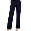 Anne Klein Women's High-Rise Tie-Front Denim Pants