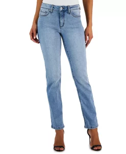Anne Klein Women's Front-Fly Straight-Leg Jeans -Anne Klein Sales Store 23600765 fpx