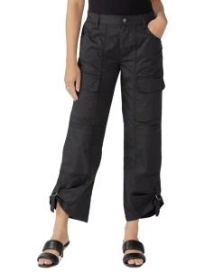 Sanctuary Women's Cali Solid Roll-Tab-Cuffs Cargo Pants