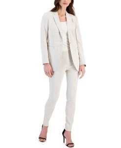 Anne Klein Women's Stretch Blazer And Slim Ankle Pants