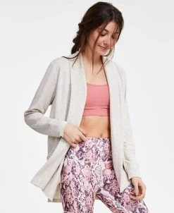 ID Ideology Women's Butter French Terry Cardigan, Created For Macy's