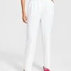 Bar III Women's Textured Straight-Leg Pants, Created For Macy's
