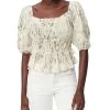 Sam Edelman Women's Square-Neck Puff-Sleeve Blouse