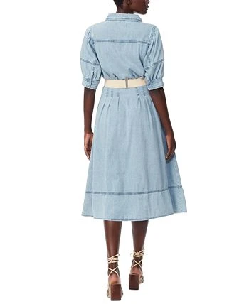 Sam Edelman Women's Cotton Collared Belted Shirtdress 2 Sam Edelman Women's Cotton Collared Belted Shirtdress - Image 2