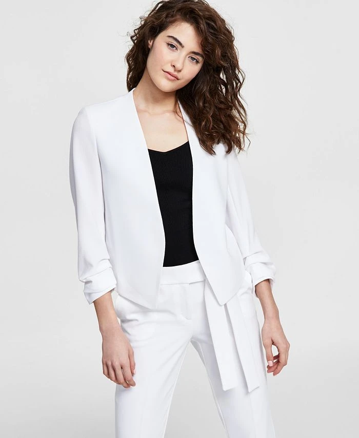 Bar III Textured Crepe Blazer, Created For Macy's 1 Bar III Textured Crepe Blazer, Created For Macy's