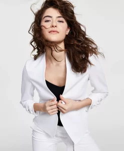 Bar III Textured Crepe Blazer, Created For Macy's 6 Bar III Textured Crepe Blazer, Created For Macy's -Anne Klein Sales Store 23622333 fpx