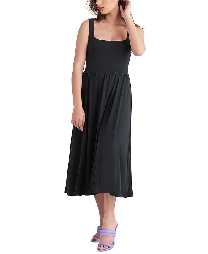 Black Tape Women's Banded-Waist Knit Sleeveless Midi Dress 1 Black Tape Women's Banded-Waist Knit Sleeveless Midi Dress