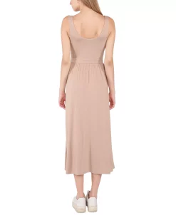 Black Tape Women's Banded-Waist Knit Sleeveless Midi Dress 9 Black Tape Women's Banded-Waist Knit Sleeveless Midi Dress -Anne Klein Sales Store 23624927 fpx