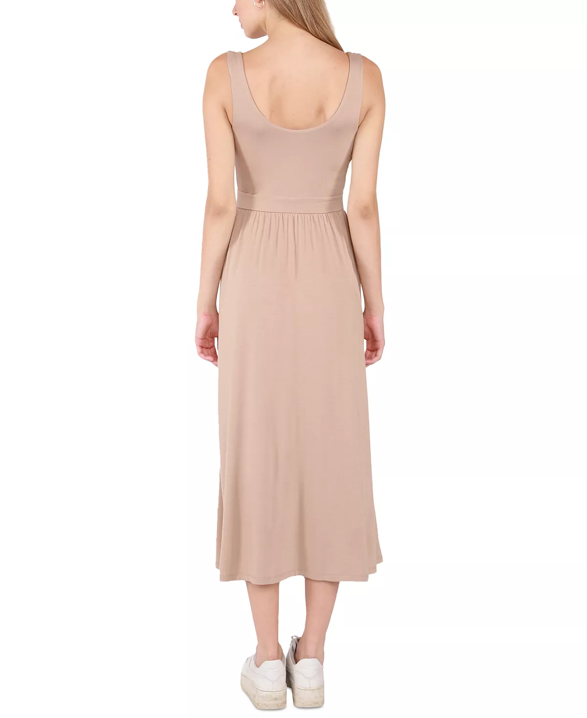 Black Tape Women's Banded-Waist Knit Sleeveless Midi Dress 5 Black Tape Women's Banded-Waist Knit Sleeveless Midi Dress - Image 5