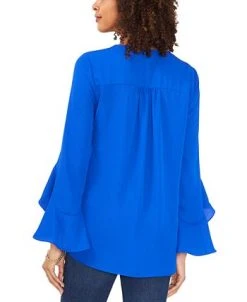 Vince Camuto Women's V-neck Flutter Sleeve Blouse -Anne Klein Sales Store 23626113 fpx
