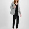Bar III Women's Plaid Blazer, Ruched Camisole & Pull-On Pants, Created For Macy's
