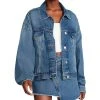 Steve Madden Women's Sienna Oversized Denim Trucker Jacket