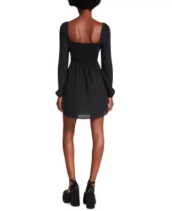 Steve Madden Women's Nicole Smocked-Back Bustier Mini Dress 9 Steve Madden Women's Nicole Smocked-Back Bustier Mini Dress -Anne Klein Sales Store 23642097 fpx