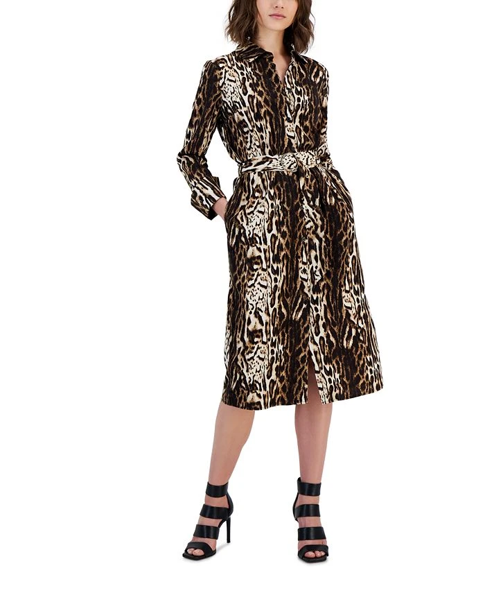 INC International Concepts Women's Belted Shirtdress, Created For Macy's 1 INC International Concepts Women's Belted Shirtdress, Created For Macy's