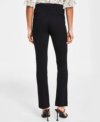 CeCe Women's Front-Slit Straight-Leg Pull-On Ponté Pants 2 CeCe Women's Front-Slit Straight-Leg Pull-On Ponté Pants - Image 2