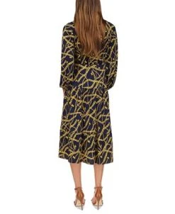 Michael Kors Women's Printed Chain Midi Dress -Anne Klein Sales Store 23650907 fpx