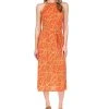 Michael Kors Women's Chain-Print Chain Midi Dress