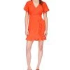 Michael Kors Women's Faux-Wrap Ruffle Mini Dress