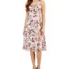Connected Women's Printed Round-Neck Sleeveless Dress