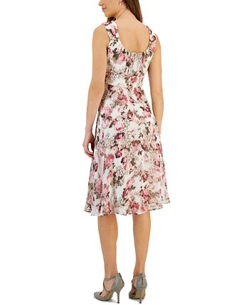 Connected Women's Printed Round-Neck Sleeveless Dress 2 Connected Women's Printed Round-Neck Sleeveless Dress - Image 2