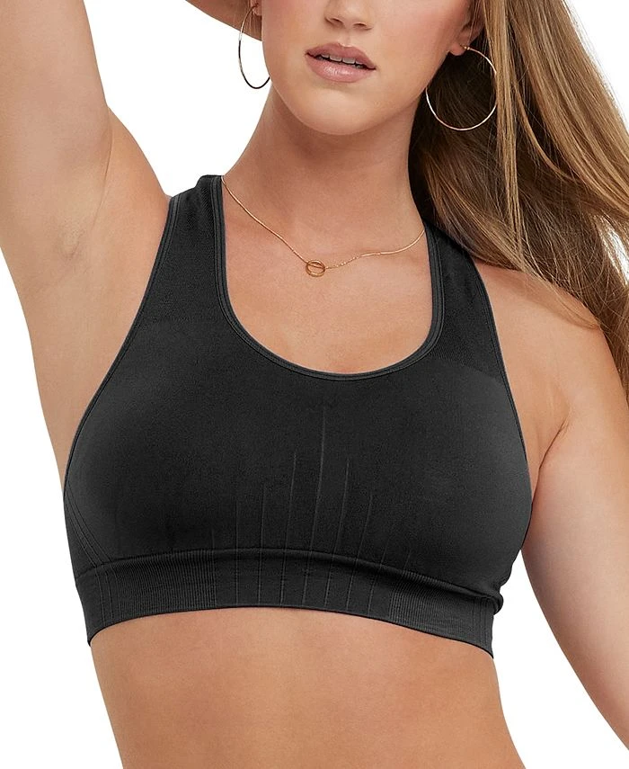 Champion Women's Seamless Racerback Medium Impact Sports Bra 1 Champion Women's Seamless Racerback Medium Impact Sports Bra
