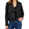 INC International Concepts Women's Faux-Leather Jacket, Created For Macy's