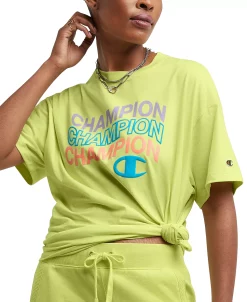Champion Women's Classic Oversized Crewneck Logo Tee -Anne Klein Sales Store 23657811 fpx