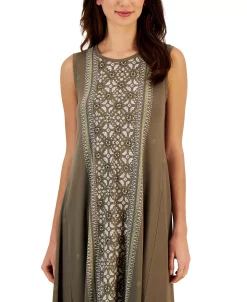 Style & Co Women's Printed Sleeveless Flip-Flop Dress, Created For Macy's -Anne Klein Sales Store 23668000 fpx